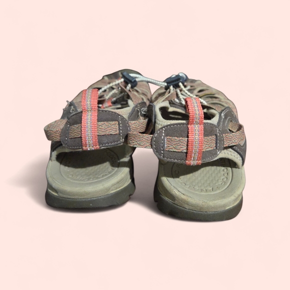 KEEN Vintage Women's Adventure Sandals Whisper - Brown, Tan and Pink Size 10 - Picture 3 of 7